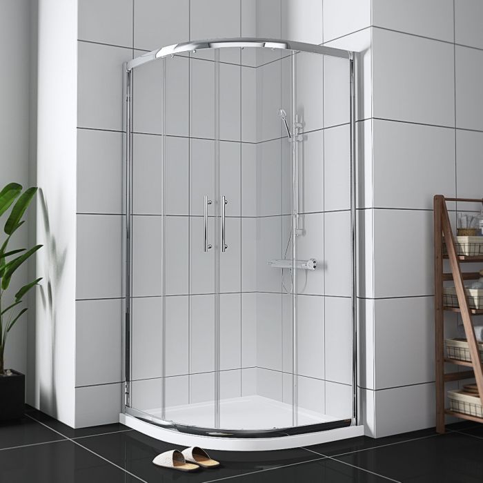 800mm Quadrant Shower Enclosure Including Tray & FREE Waste