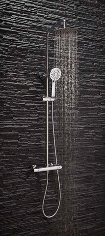 Middleton Round Rigid Riser Shower
