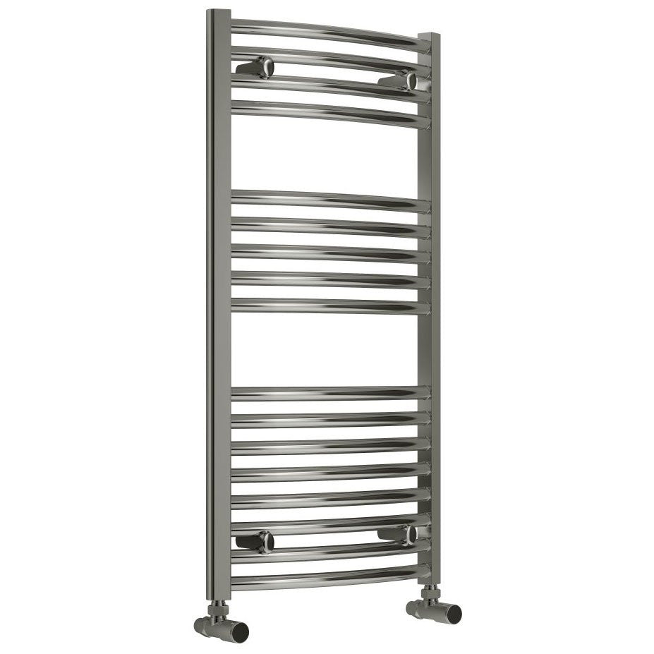 500H x 800L 22mm Curved Chrome Towel Rail