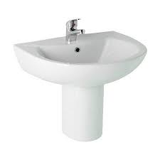 G4K Round Basin & Semi Pedestal - 1 Tap Hole