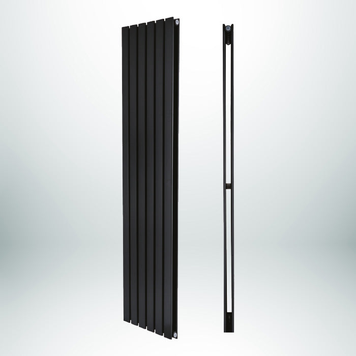 LEO Double Vertical Anthracite 1800mm(H) x 280mm(W) Designer Radiator