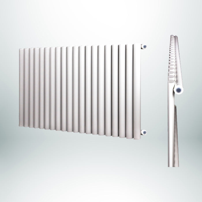 Mensa Single Horizontal White 600mm(H) x 1180mm(W) Designer Radiator