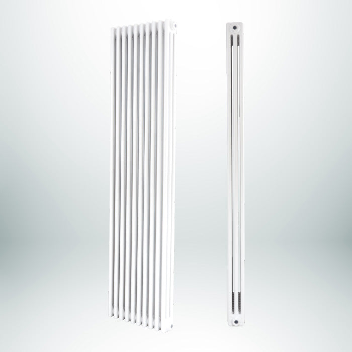 MIKA Multi Column 3 Sections White 2000mm(H) x 465mm(W) Designer Radiator