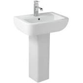 Modern options Square Basin + Pedestal - 1 Tap Hole