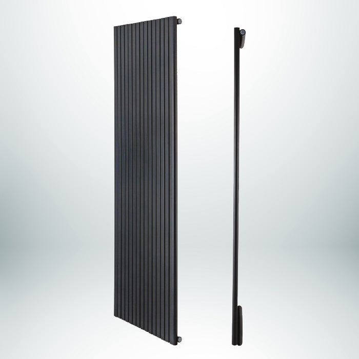 SCORPIUS D-Profile Single Vertical Anthracite 1800mm(H) x 544mm(W) Designer Radiator