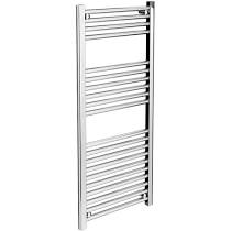 500H x 1200L 22mm Straight Chrome Towel Rail